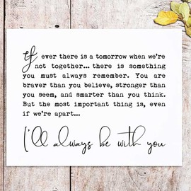 If Ever There Is A Tomorrow Print, You Are Braver Than You Believe Nursery Decor, Nursery Quote Print, Kids Room Decor, Minimalist Nursery Wall Art No Frame (8x10 INCH)