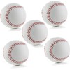 MEOTDEOY Baseball Catchball Soft Baseball White Leather Training Ball Softball