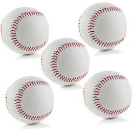 MEOTDEOY Baseball Catchball Soft Baseball White Leather Training Ball Softball Soft Baseball Practice Ball (5)