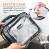 BORMELUN Clear Lunch Box Tranaparent Plastic Bag for School Kids