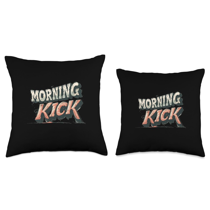 Cool Morning Kick Speech Costume Throw Pillow