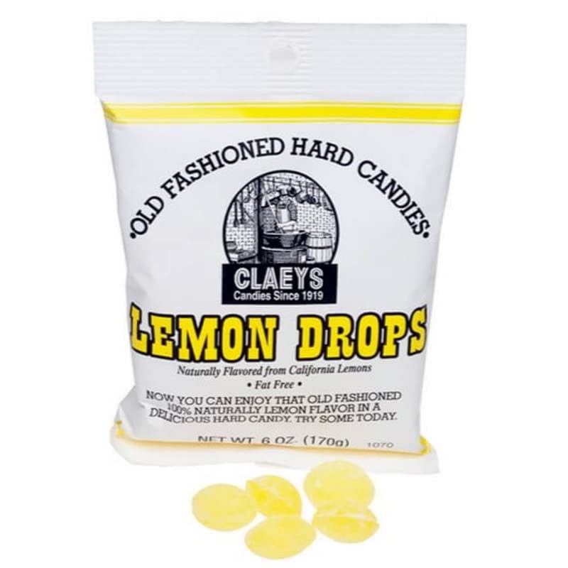 Claey's Candies Lemon Drops - Old Fashioned Hard Candy -