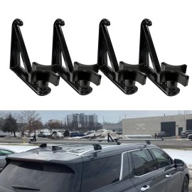 Auto-Parts 4 Pack Load Stops Kit Mount to Roof Rack Crossbar for Ladder Firewood Skis Kayak