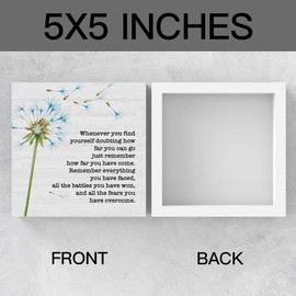 Positive Quotes Whenever You Find Yourself Sign, Home Office Desk Decor for Women, Office Shelf Cubicle Table Graduation Decor Inspirational Cheer Up Coworker Gifts 5 X 5 Inch