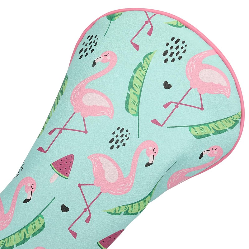 SHABIER Blue&Pink Golf Hybrid Headcover with Flamingos Design for Golf