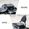 Sissy Bar, PSLER Motorcycle Detachable Backrest Passenger Purpose Seat Back