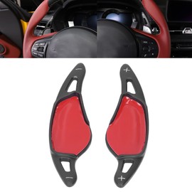 Supra MK5 paddle shifters, steering wheel, 2 pieces, steering wheel shift paddles, aluminium alloy, car interior decoration, accessories, replacement for GR Supra A90 2019-2022, black (black)