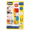 Chicco 2-in-1 Multiactivity Cube, Set of 4 Coloured Animal Blocks,