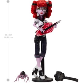 Monster High Boo-riginal Creeproduction Doll, Operetta Collectible Reproduction with Doll Stand, Diary, and Pet Spider Memphis “Daddy O” Longlegs
