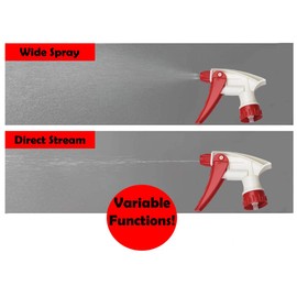 Speak Naturals Trigger Spray Mist Stream Replacement Chemical Resistant Sprayer, Fits 8, 16, and 32 Ounce Standard Bottles (28/400) (Pack of 2)