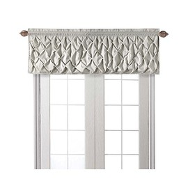 VCNY Home - Valance, Window Treatment with Rod Pocket, Modern Home Decor (Carmen Taupe, 60" x 20")
