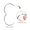 sourcing map 24Pcs 2 Inch Shower Curtain Rings Rustproof Metal