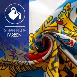 PHENO FLAGS Premium Bavaria Flag 90 x 150 cm – Extremely Weatherproof Flag with Metal Eyelets and Special Sealing Technology – Double Hemmed – Brilliant and Vibrant Colours