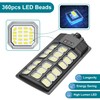 Mutois Solar Lights Outdoor, IP66 Waterproof Dusk to Dawn Bright