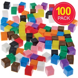 Baker Ross FN537 Centimetre Cubes - Pack of 100, STEM, Science, Maths and Learning Aids for Kids and Schools