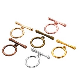 Operitacx Zinc Alloy Clasp Jewelry Making Supplies for Bracelet Necklace 60pcs Mixed