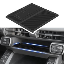 Wireless Charging Protective Mat for Toyota RAV4 2026, Silicone Anti-Slip Center Console Wireless Charger Cover Pad, Interior Accessories for RAV4 2026 Black