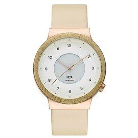 Volkswagen 11G050801 Watch Solar ID Design Logo Watch Wooden Case Beige