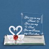 Glass Baron "Soul Mates" Swan Pair Figurine