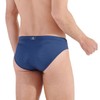 HOM Men's Morny Swimming Trunks Swim Briefs, Micro motif navy