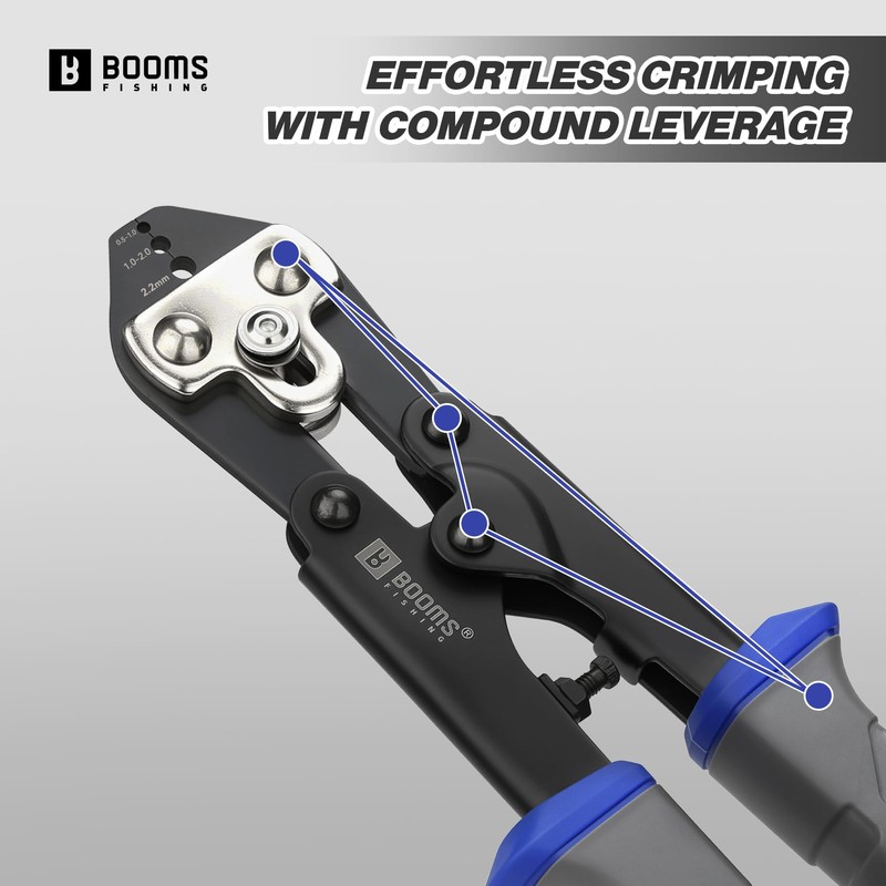 Booms Fishing Crimping Pliers Kit: 8.8in Crimper Tool for Wire