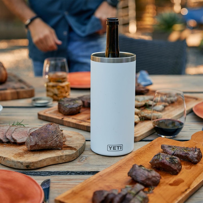 YETI Rambler Wine Chiller, Fits Most Wine Bottles, White