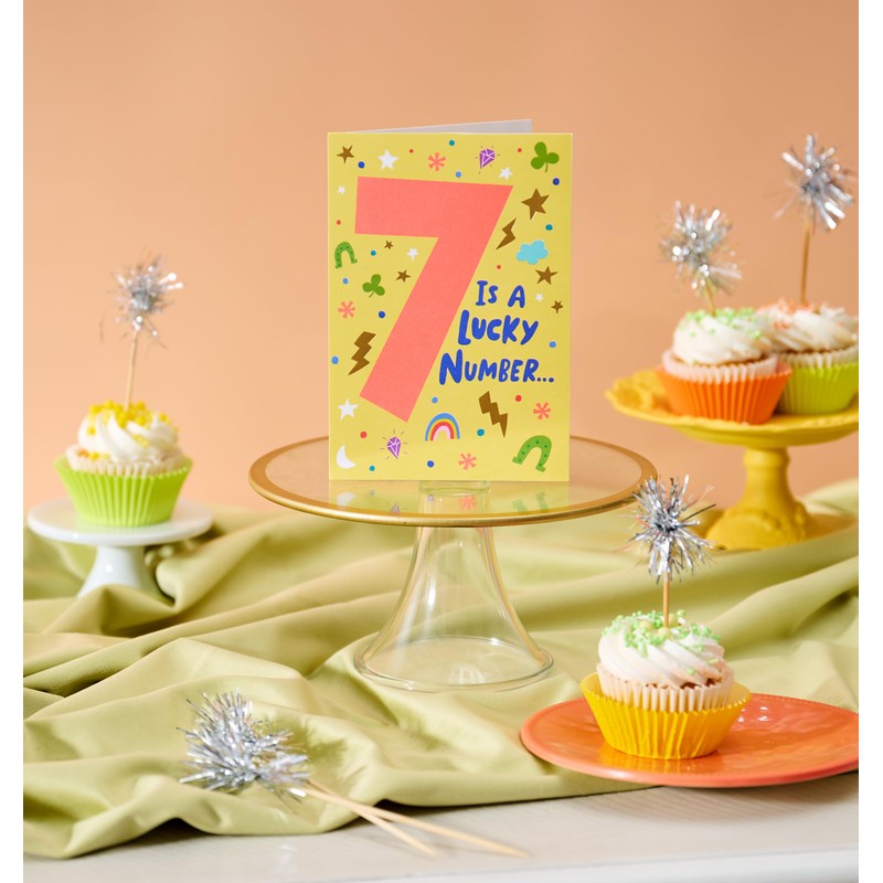 American Greetings 7th Birthday Card (Lucky to Know You)