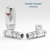 Hot Flow | Marella Modern Thermostatic Radiator Valve Straight TRV