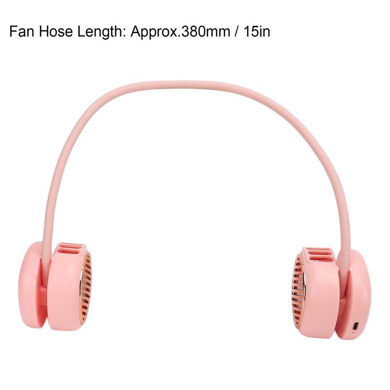 Portable Neck Fan LCD Digital Display Usb Charging 5 Speed