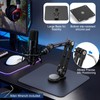 Mic Stand Desk, 360° Rotatable Desktop Microphone Stand, Max Load