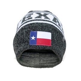 Colosseum Outdoors Texas Flag Beanie (Charcoal)