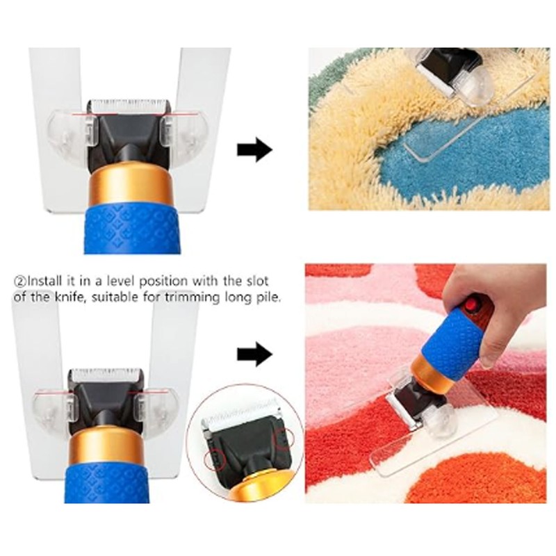 Shearing Fur Machine Base Transparent Acrylic Carpet Clipper Bracket Rug