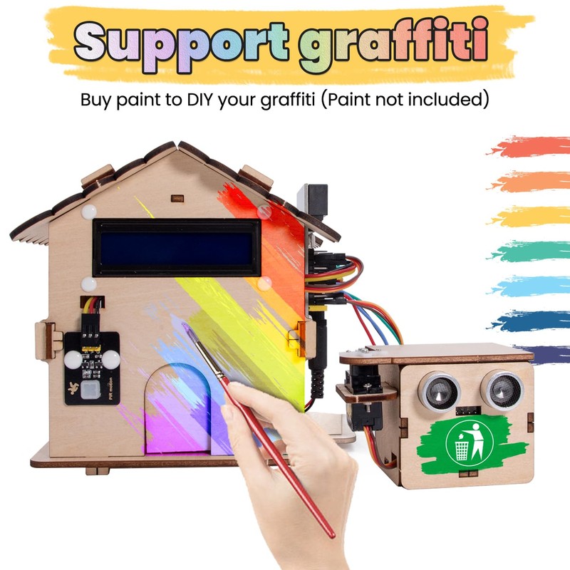 KEYESTUDIO Micro:Bit V2 Smart Home Kit with Fun Microbit Stem