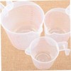 250ML Plastic Measuring Cup with Scale Handle Transparent Measuring Cups