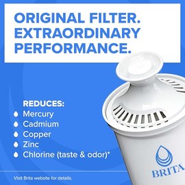 Brita Longlast FiltroS de Rpuesto Estándar, Color Blanco - 1 Caja x 4 Piezas