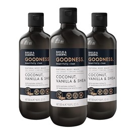 Baylis & Harding Goodness Coconut, Vanilla & Shea Body Wash 500 ml (Pack of 3) - Vegan Friendly