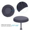PATIKIL 11" Round Bar Stool Cover, 4 Pack Washable Elastic