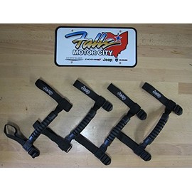 Mopar New 2 Sets Jeep Wrangler Roll Bar Grab Handles OEM