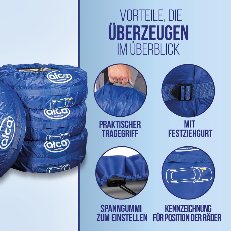 alca® Car Tyre Bag Set with Carry Handle and Tyre