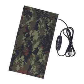 USB Heater Heating Sheet USB Powered Electric Cloth Heater Warm Cold 3 Temperature Levels 1 Pair (10x20cm)