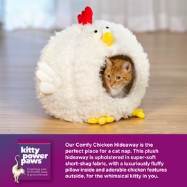 Prevue Pet Products Comfy Chicken Cat and Dog Hideaway Bed 7600