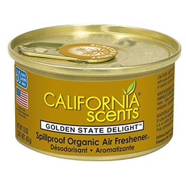 CALIFORNIA SCENTS - Ambientador a prueba de derrames, neutralizador de olores, dorado State Delight, 12 unidades