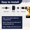6 Pcs Hole Saw Cutter Kit, 3-5cm Hole Circular Drill