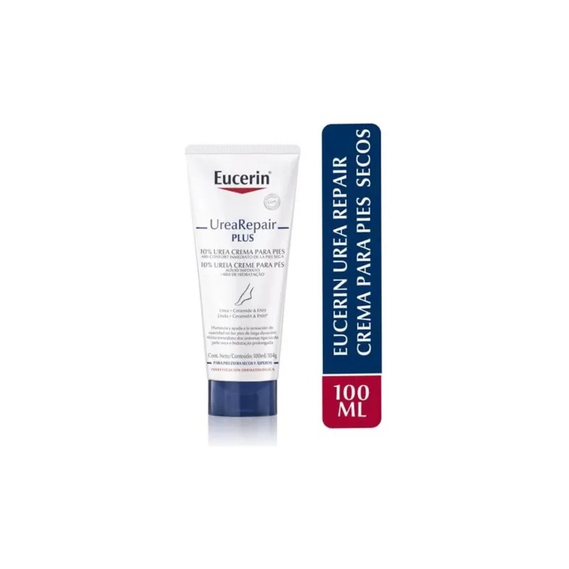 Eucerin Urea Repair 10% Crema Pies Piel Seca Agrietada 100ml