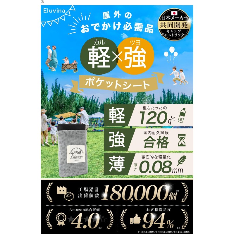 Eluvina Leisure Sheet, Picnic Sheet, For 1 - 2 People,