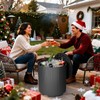 FONTOI Outdoor Cooler Side Table, 2 in 1 Ice Chest