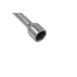 K Tool International 71942 SAE/Metric Combination Lug Nut Wrench for Garages, Repair Shops, and DIY, 18", 4-way Cross, Chrome, 15.5 OD, Sizes 7/8" (22mm), 13/16" (21mm), 3/4" (19mm), 11/16"(17mm)