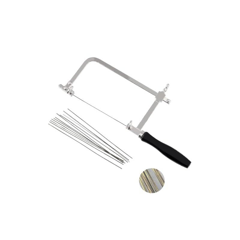 OTOOLWORLD Adjustable Hand Bow Saw, Curved Saw blade, Small Saw,