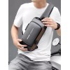 yuqing.fc Pechera Mochila Cruzada Para Hombre Lujo Antirrobo Carga Usb