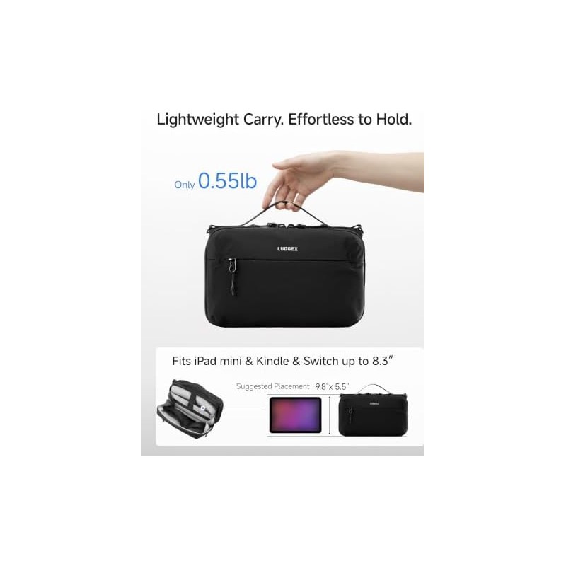 Cable Organizer Travel Pouch, Compact Lightweight Accessory for Travel and